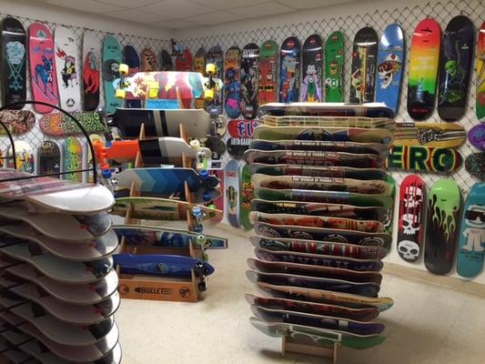 We have the largest selection of skateboard decks & longboards!