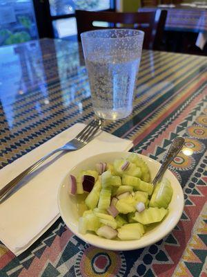 Side of Cucumber Salad @ Lemon Grass.