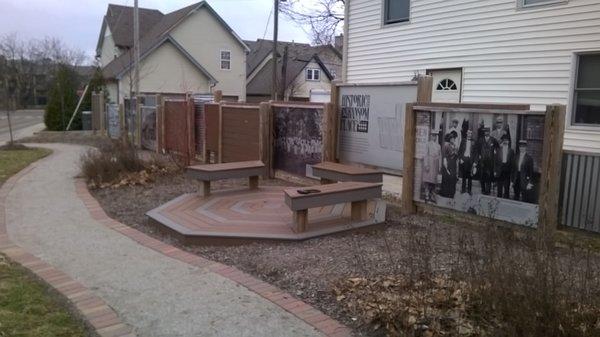 seating area in the park