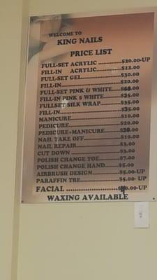 Price List