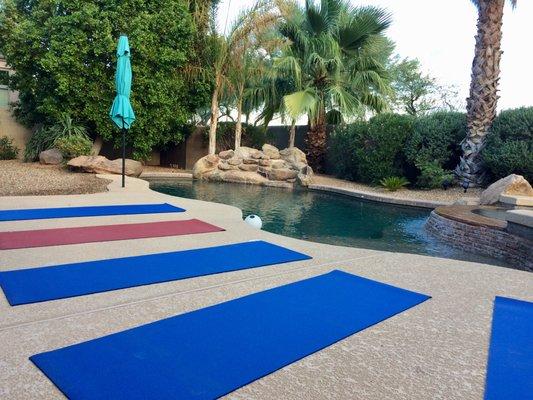 Poolside Vinyasa Practice