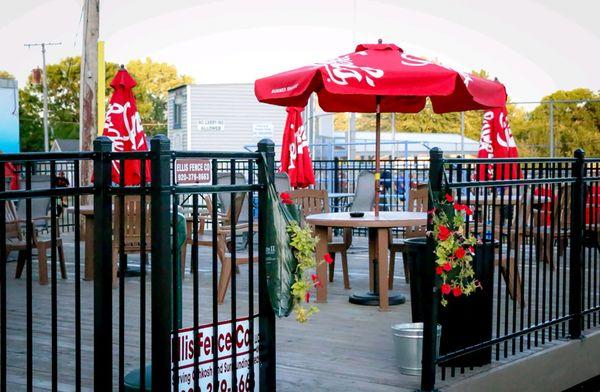 Outside lounge and eating area