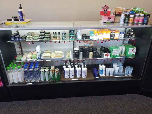 Soaps, lotions, and Balms. Oh my! Come in and get pampered with these CBD products.