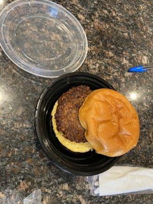 This is the beyond burger delivered to me.