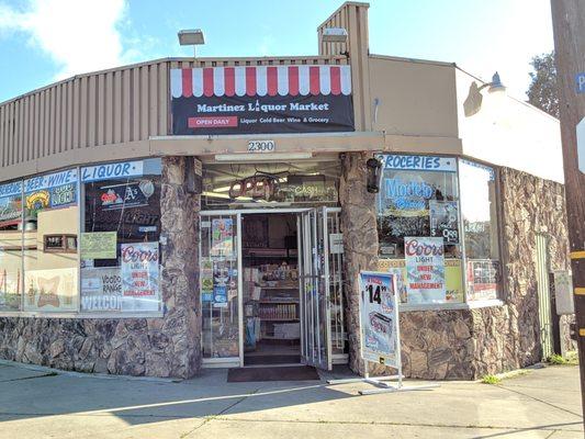 The Brand New Liquor Store in Martinez CA.