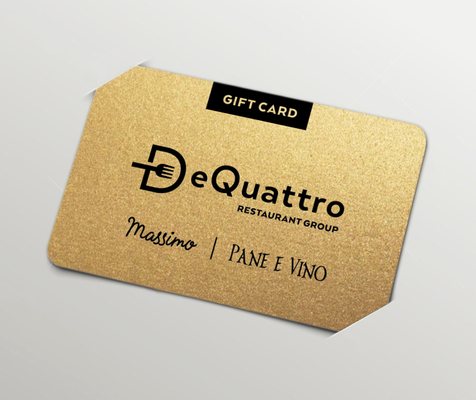 gift card design for Massimo