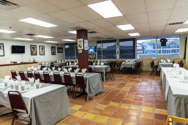 Our restaurant is also available as a space to rent. We also offer catering services.