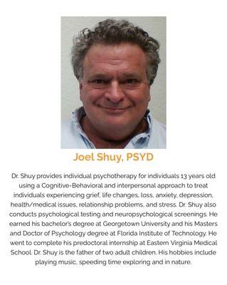 Pictured is Dr. Joel Shuy Psy.D., part of the team at Atlantic Psychiatric Centers.