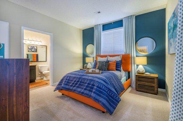 Relax in the spacious master bedroom