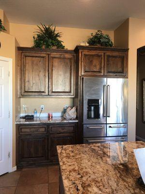 Custom refrigerator surround