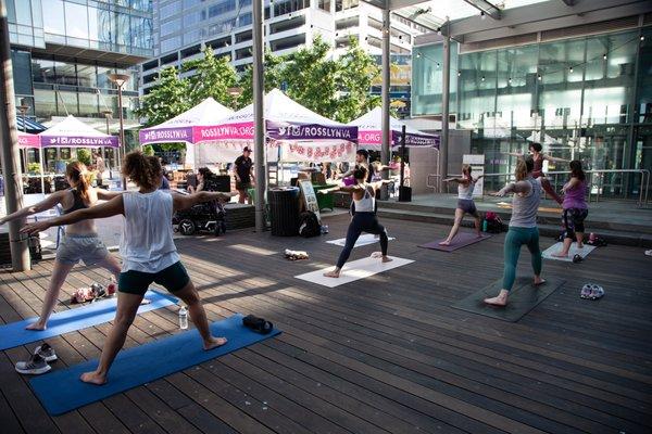 On-location group yoga classes available