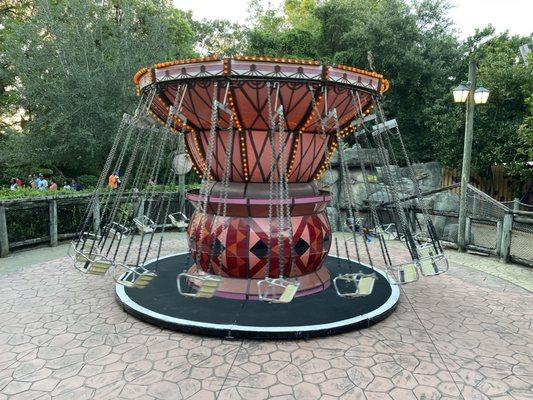 Rosita's Djembe Fly Away carousel swing Kids Ride, Sesame Street Safari of Fun, Busch Gardens, Tampa