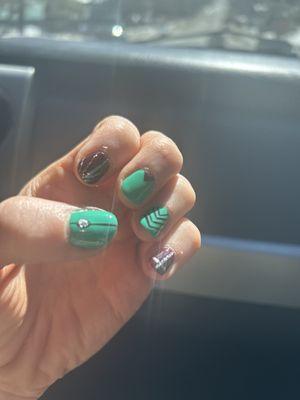 Fun spring nail design