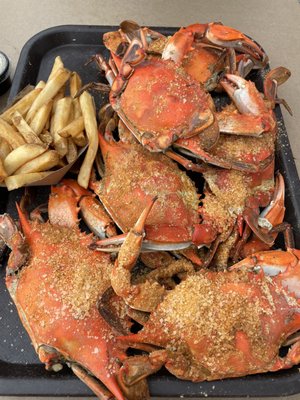 X large half dozen crabs