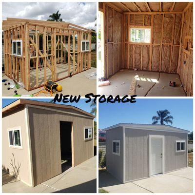 New design storage unit  insulated ,electrical, windows included