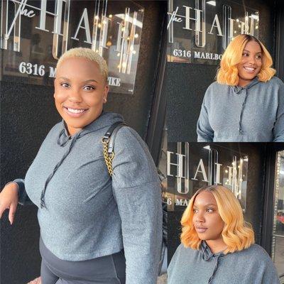 Blonde 5x5 glueless closure unit