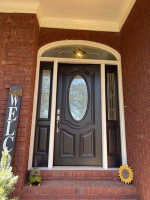 Main door, fresh coat of paint