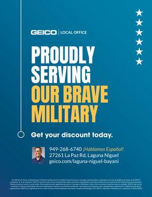 Proudly Serving the Military