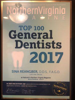 2017 Top Dentist Award