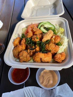 Thai Chicken Nuggets with rice $8