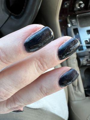 Terrible gel polish manicure!!