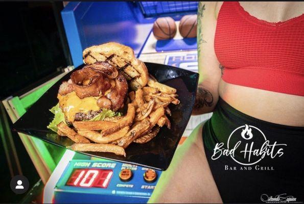 burger at Bad Habits