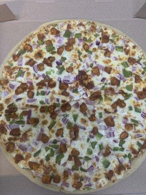 Large veggie & chicken pizza