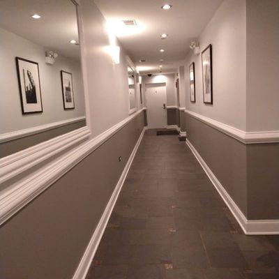 Full hallway painting done.