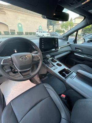 Black leather interior with GPS