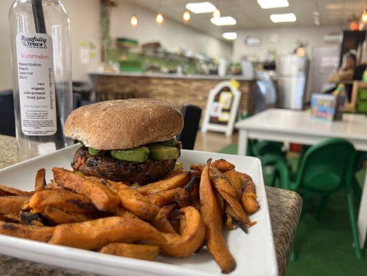 Black bean burger