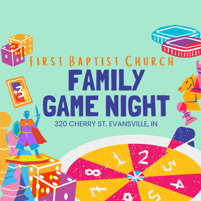 Family Game Night - 6 PM - the last Wednesday of every month.