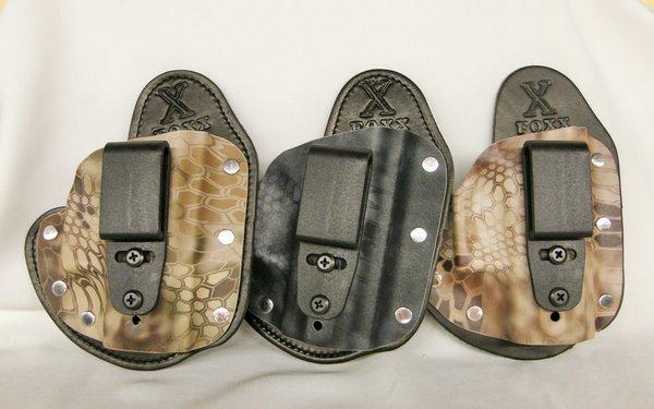 IWB holsters -Little Foxx shown with Kryptek options