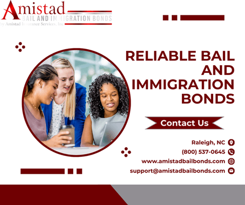 Amistad Bail and Immigration Bonds has proudly served NC and the entire nation. We're committed to providing top-notch local bail bond servi