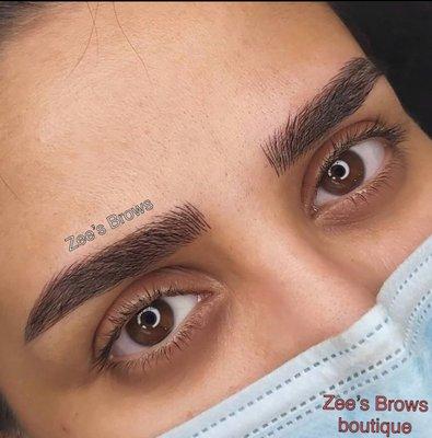 Microblading eyebrow