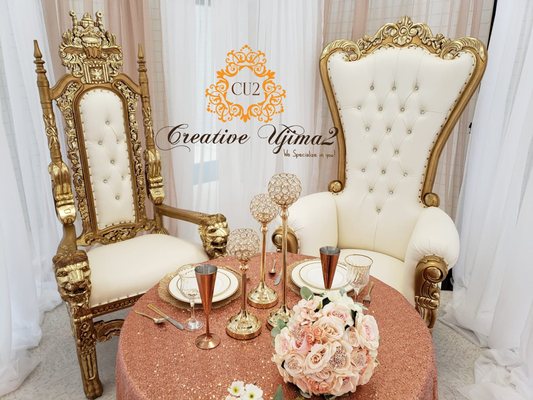 Bride & Groom Sweetheart Table!