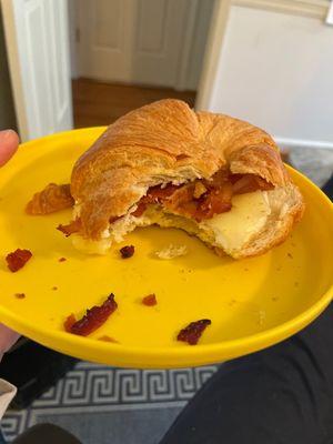 Bacon Egg & Cheese croissant.