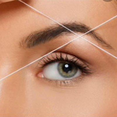 Eyebrows threading with thread, no chemical, slow growth, perfect shape.