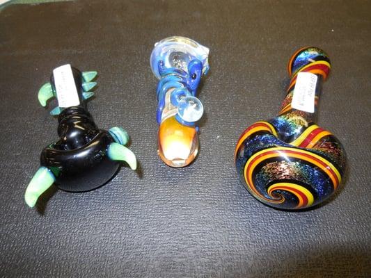 Why buy a pipe made in a factory when you can have a locally blown piece of art for the same price or less?