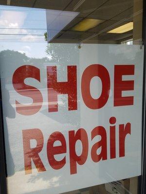 New Services:   SHOE REPAIR