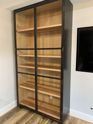 Hickory Wood Display Cabinet