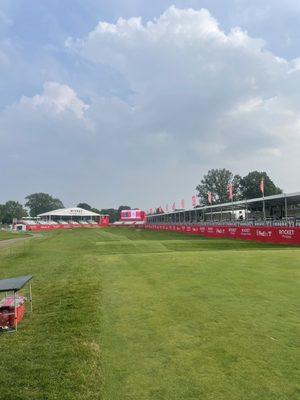 Setup during the PGA Tour event, Rocket Mortgage Classic at Detroit Golf Club. Beautiful course and great weather for golf.