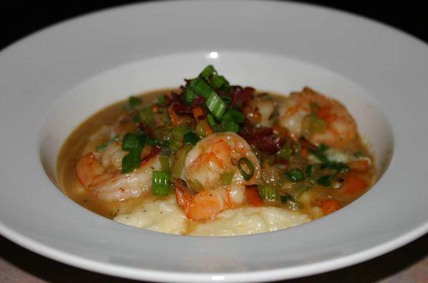 Chef Jeff's world famous Shrimp and Grits. In a stratosphere all of it's own..