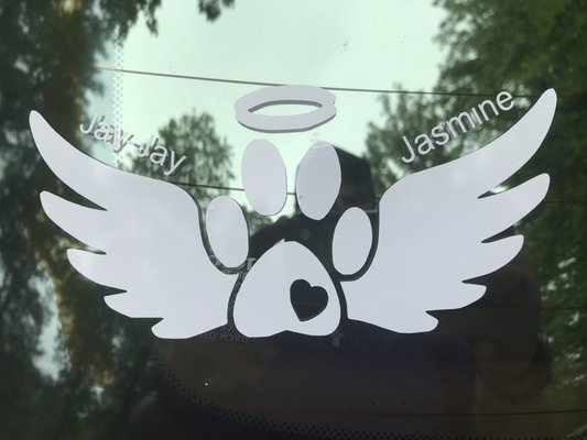 Memorial sticker