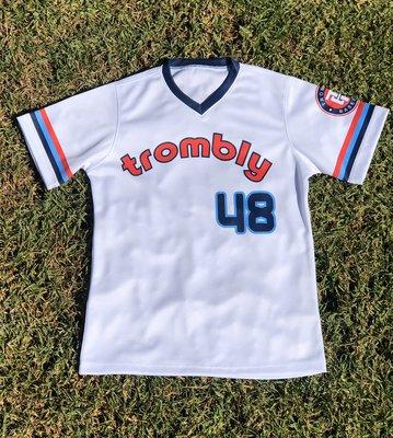 Alternate white v-neck jersey