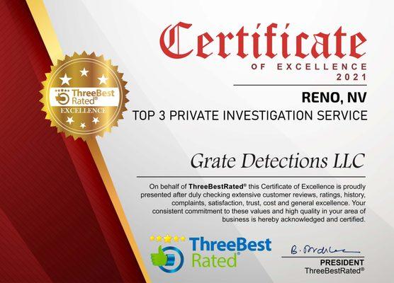 Grate Detections LLC