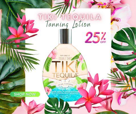 Look glossy, and sunkissed with our Tiki Tequlia