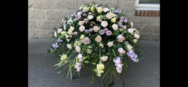 Stock Roses Carnations and Mixed Greens