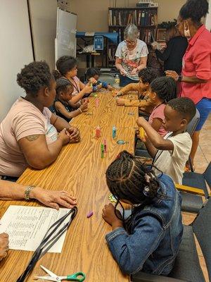 Summer Vacation Bible School. Craft Room