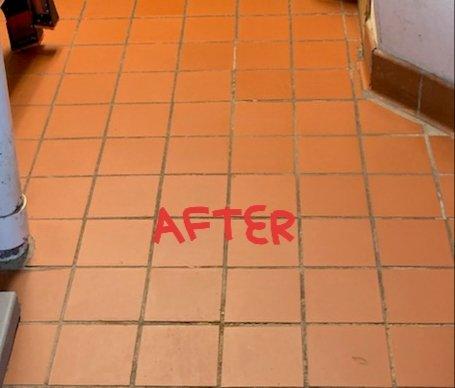 After - commercially clean!