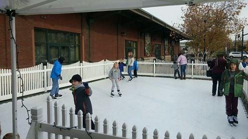 Iceless Skating Rink! Great for holiday events and parties.